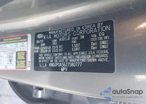 2018 Kia Soul + из США, поврежденный, VIN KNDJP3A56J7580777